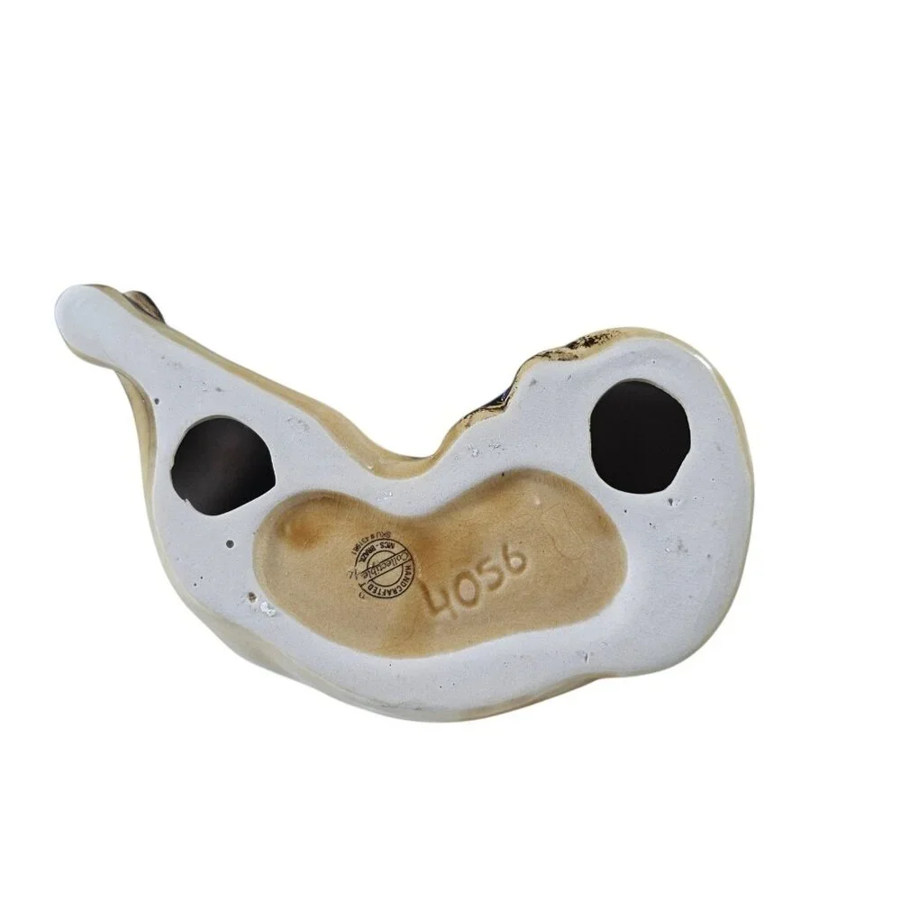 Vintage Handcrafted Collectible Ceramic Siamese Cat Figurine Reclining Brazil - Picture 9 of 13